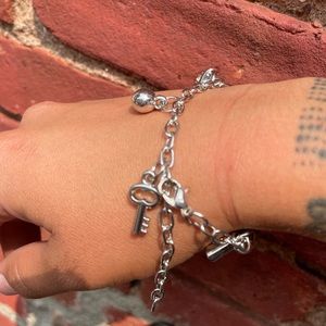 Lock and key charm bracelet 🔐